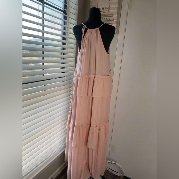 LOFT Blush Layered Maxi Dress - Picture 6 of 14